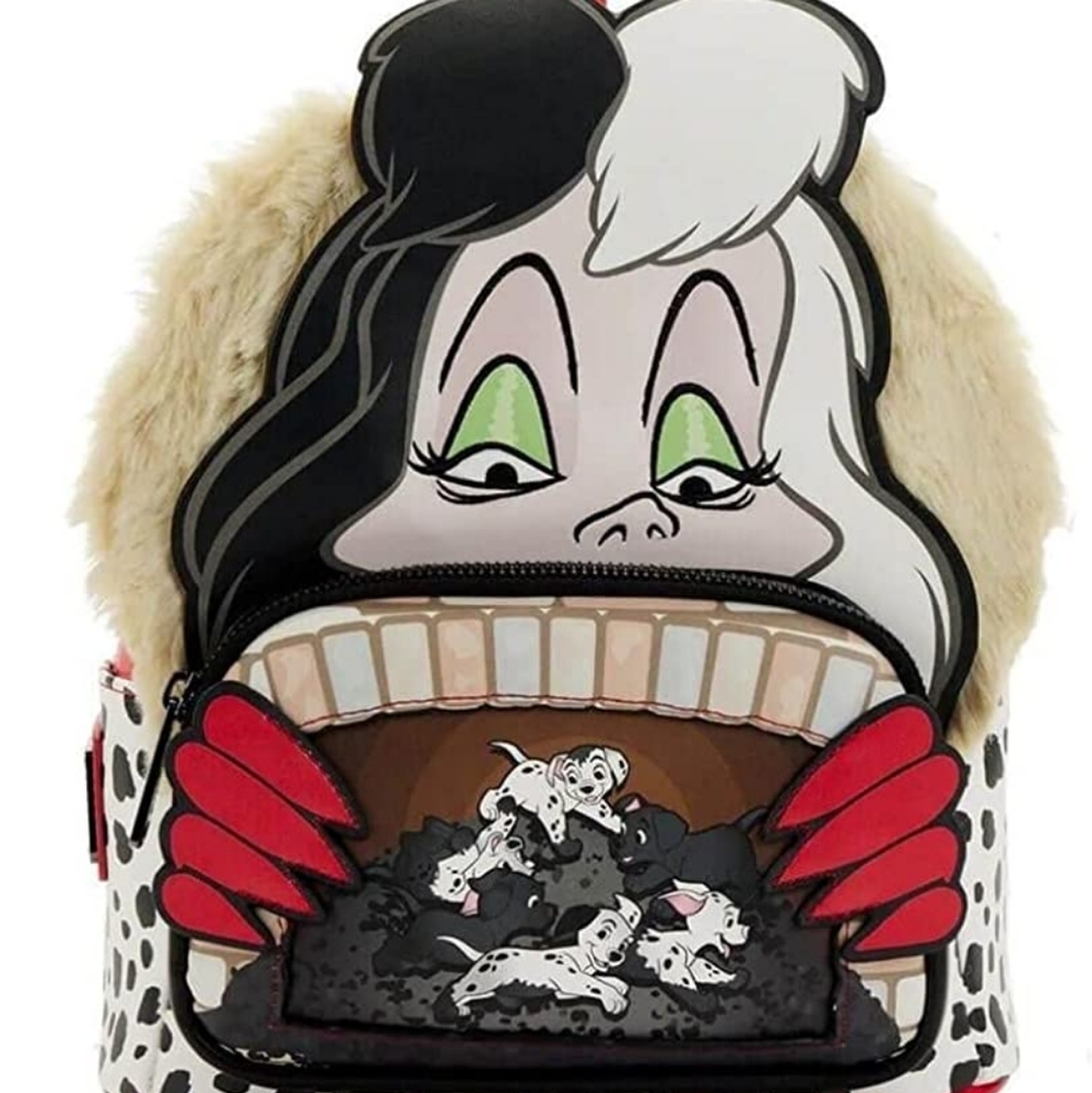 NWT Cruella De Vil Disney 101 Dalmations Loungefly Backpack